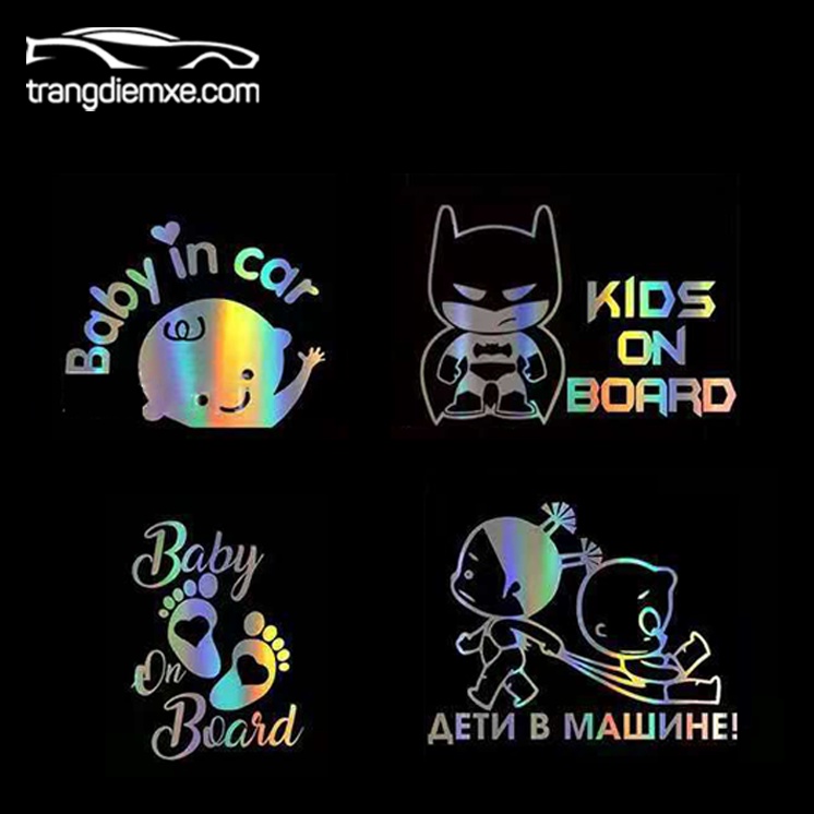 Decal Dán Xe Họa Tiết Hologram Tem Dán Siêu Ngầu Trangdiemxe