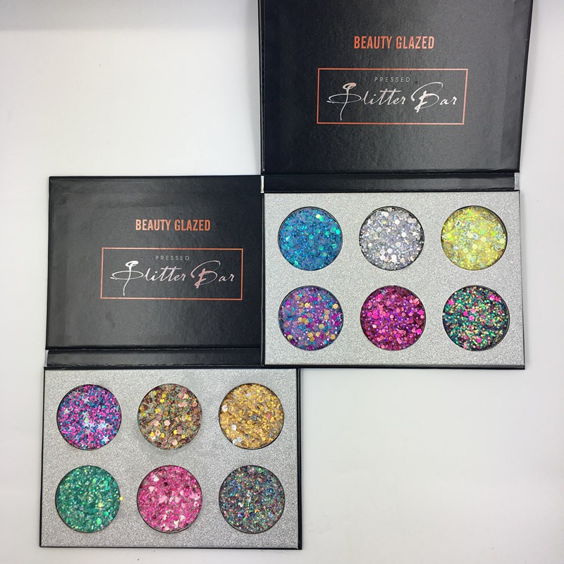 Bảng mắt nhũ kim tuyến 6 màu Beauty Glazed 6 Color Glitter eyeshadow