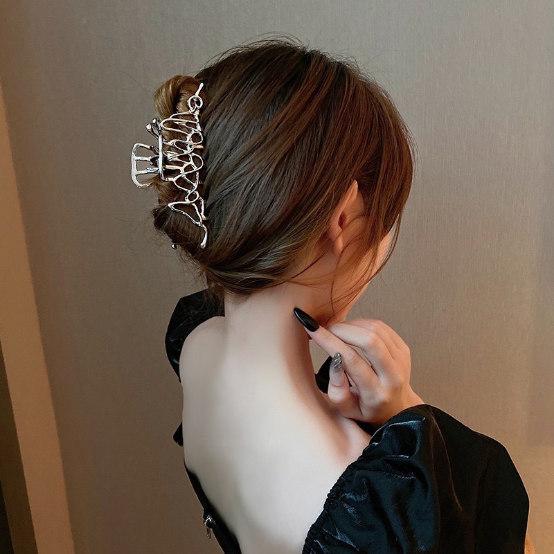 Kẹp Tóc Kim Loại Kiểu Hình Học Phong Cách vintage Thanh Lịch Cho Nữ