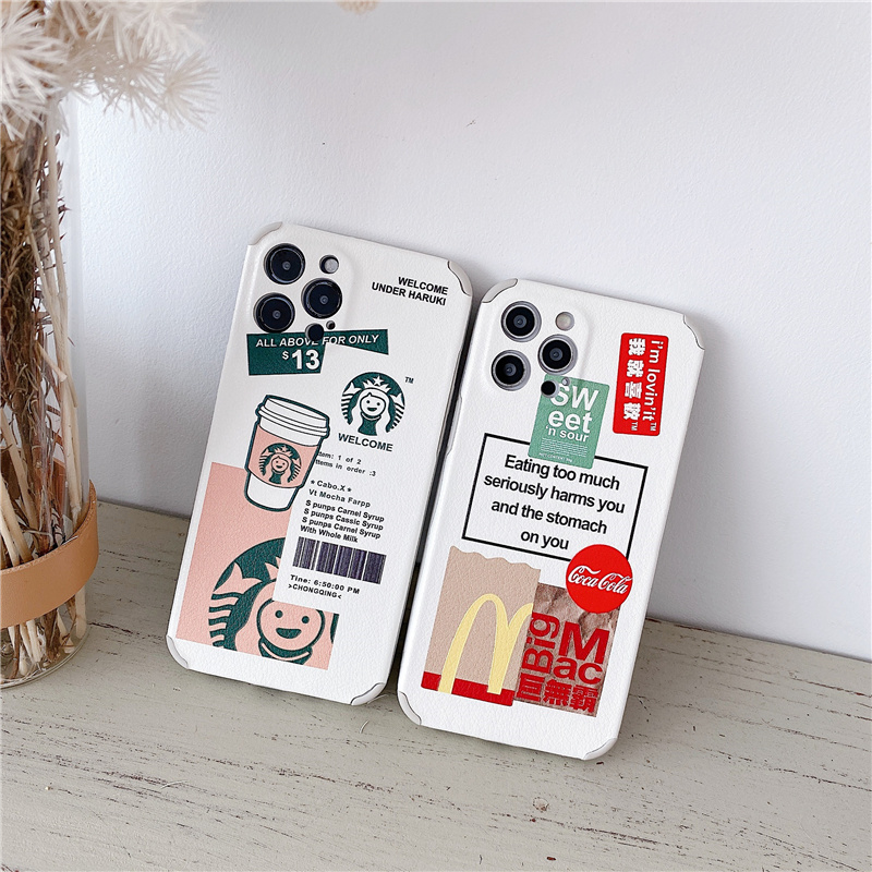 Ốp Lưng Da In Họa Tiết Đáng Yêu Cho Iphone 12 Pro Max Ip11 Pro Max 7 8 Plus Se | BigBuy360 - bigbuy360.vn