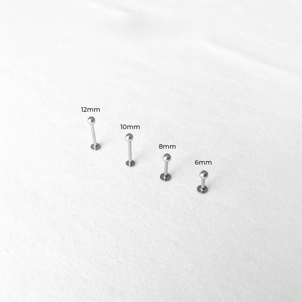 Khuyên tai Bi chân dẹp nhập khẩu - Vị trí FW Helix, Tragus, Môi - K2MO01 69Store