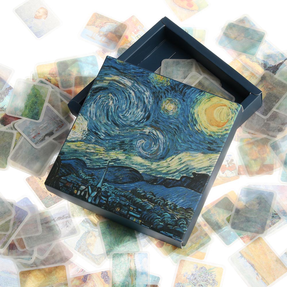 Hộp 200 Tờ Nhãn Dán Hoạt Hình Bằng Giấy Dễ Thương Trang Trí Tạp Chí / Sổ Lưu Niệm / Văn Phòng Phẩm / Đồ Dùng Học Tập DIY