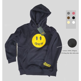 Áo hoodie mặt cười form unisex, áo khoác nỉ có mũ nỉ bông 350gsm dày mịn dre1