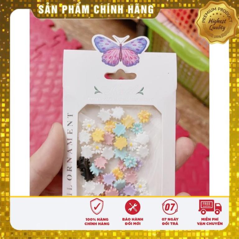 set hoa trang trí móng