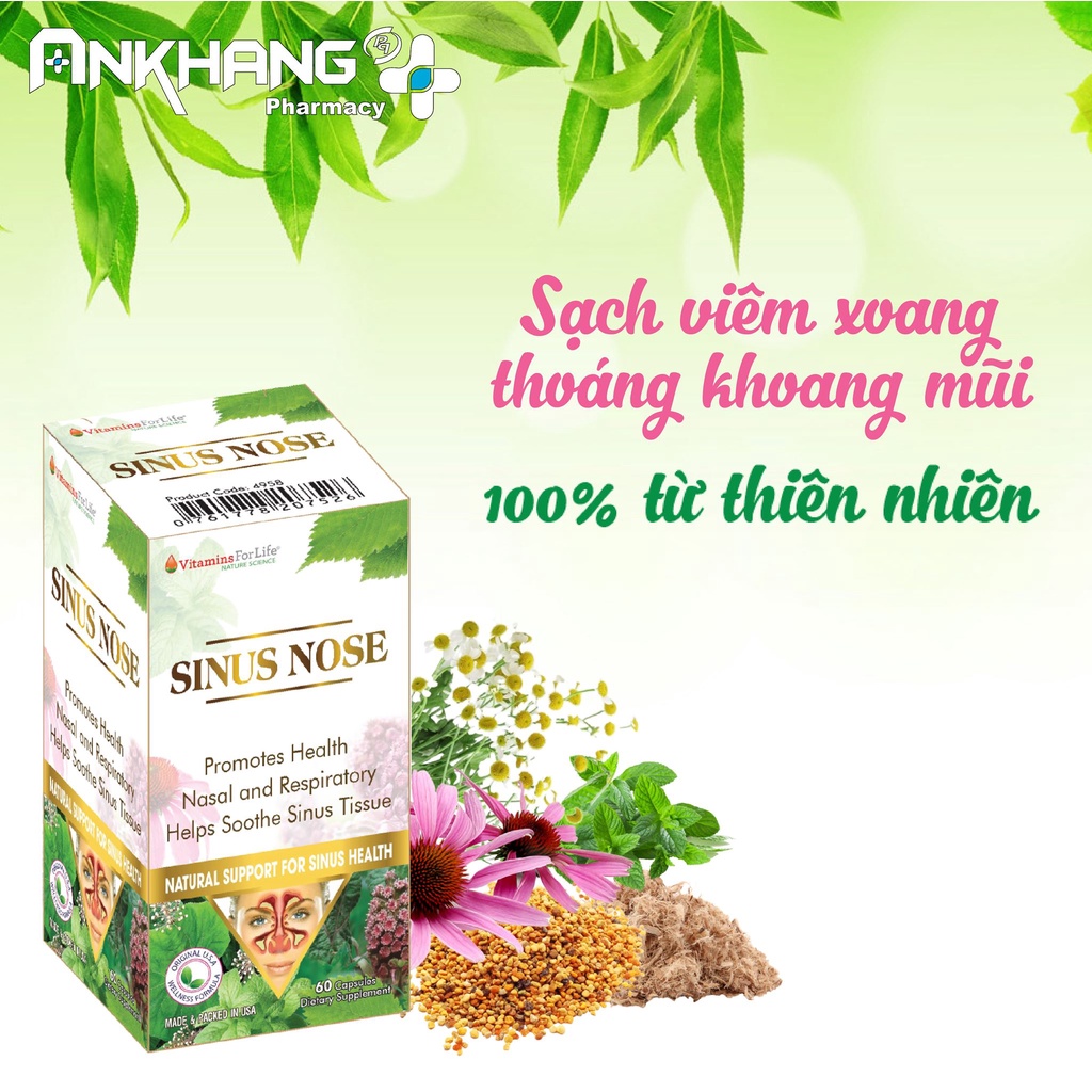 Sinus Nose - Hỗ trợ viêm xoang, viêm mũi dị ứng