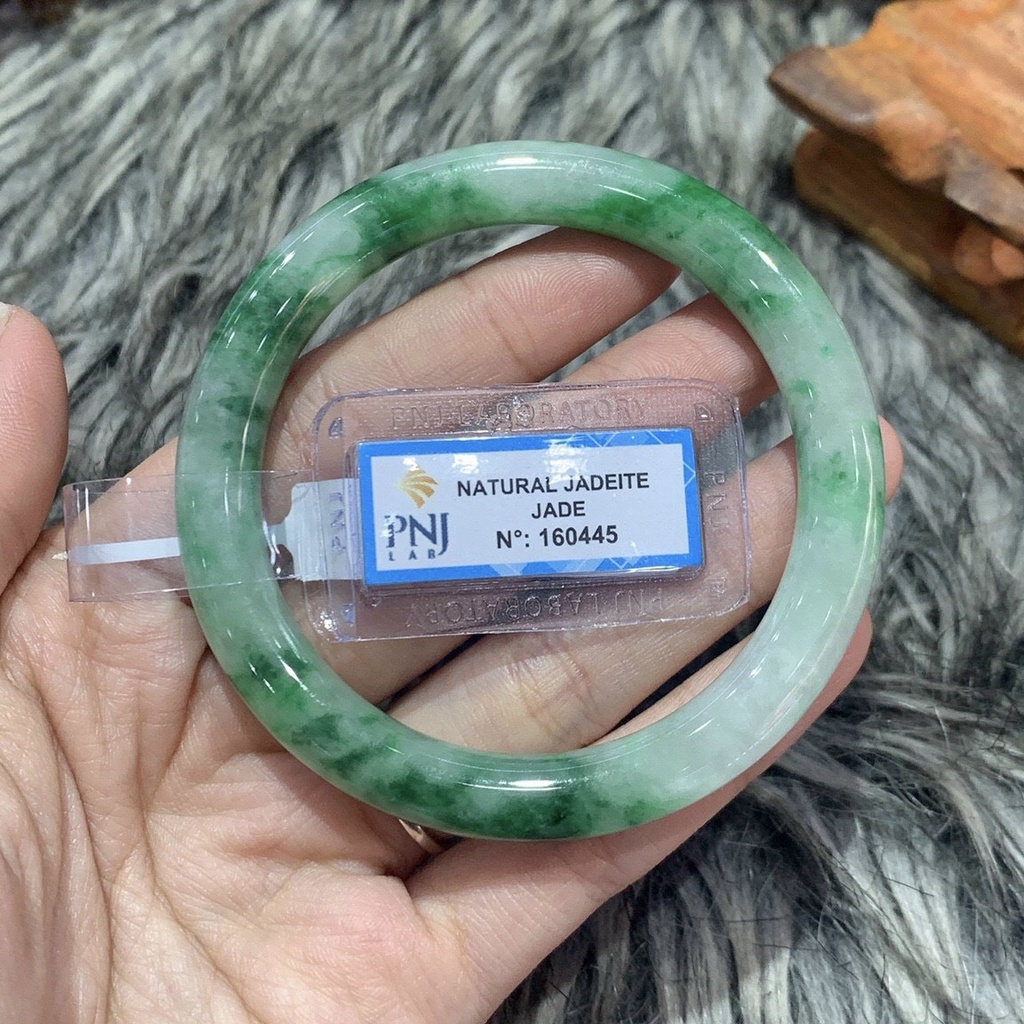 Vòng Kiềng Cẩm Thach Phỉ Thúy Bản Tròn Size 51-55mm