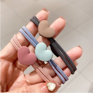 (1k) Set 20 Dây chun buộc tóc Hình Tim dễ thương QiQiShop