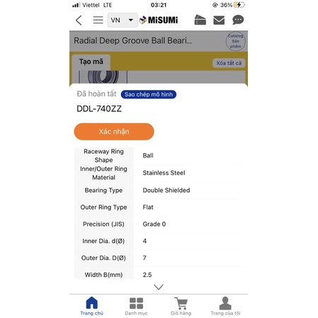 Vòng bi trục 5mm,4mm cho núm máy câu SHIMANO 1PC Ball Bearing ISO 4x7x2,5MM 5x8x2,5MM Fishing Reel