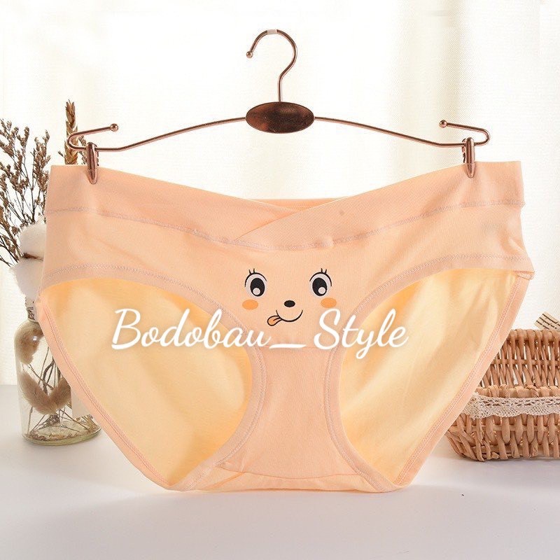 Quần lót BẦU CẠP CHÉO IN HÌNH siêu kute chất cotton co dãn thoải mái QL-A7