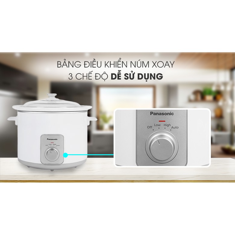 [GIAN HÀNG UY TÍN] [HÀNG CHÍNH HÃNG] Nồi nấu chậm Panasonic 1.5 lít NF-N15SRA