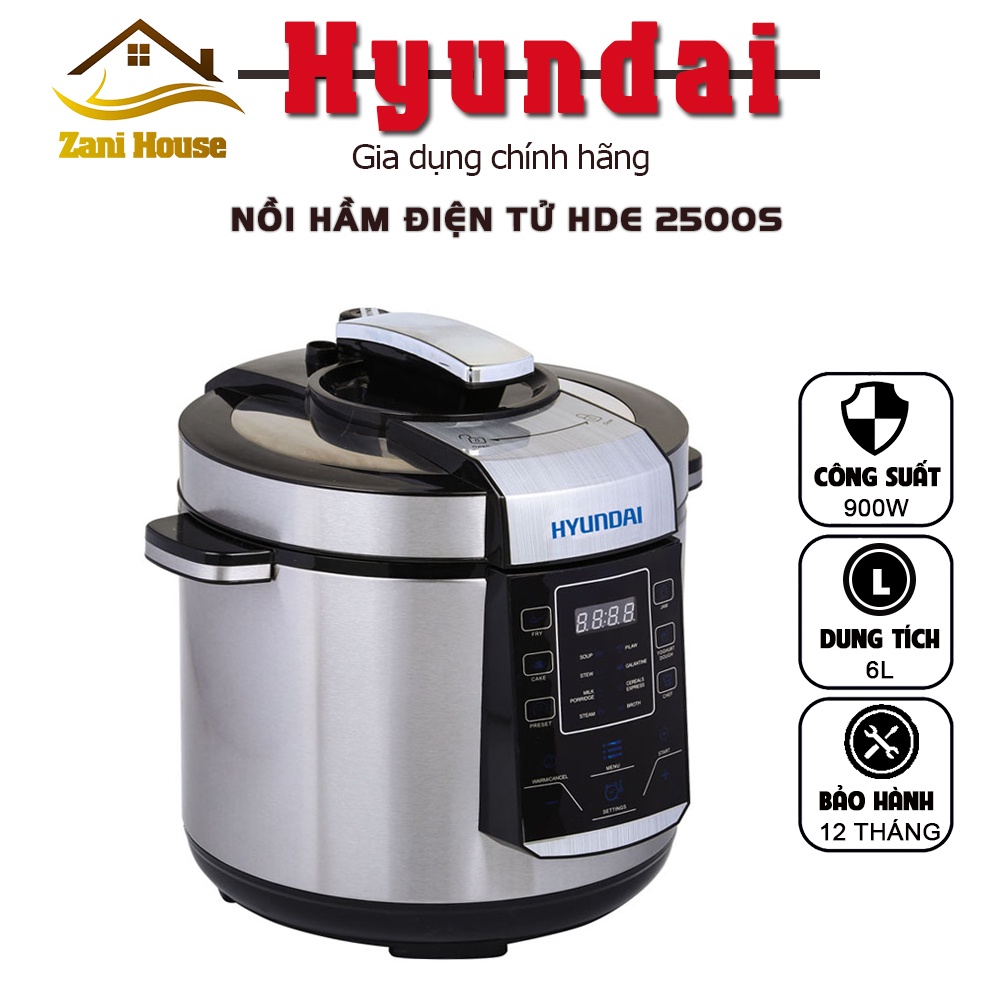 Nồi hầm -Nồi hầm điện tử HDE 2500S sử dụng công nghệ thông minh tiết kiệm thời gian nấu ăn