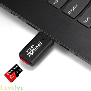 【LOVELYU】Mini Portable /USB 2.0 High Speed Micro SD TF /T-Flash Memory Card Reader Adapter/【Good Quality】