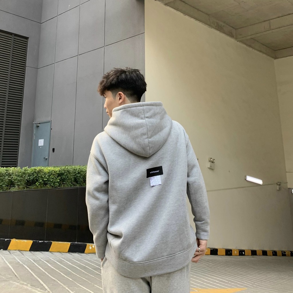 HOODIE "LOGO SS20" DOUBLE LABEL GREY | BigBuy360 - bigbuy360.vn