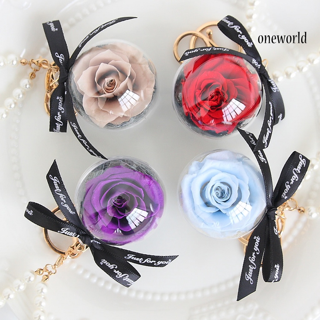 Móc Khóa In Hoa Bất Tử Dùng Làm Quà Lưu Niệm