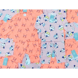 A102- set 2 bộ bé gái thỏ cam hồng
