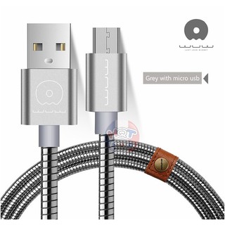 Cáp sạc WUW Metal Micro USB siêu bền chính hãng hỗ trợ sạc nhanh