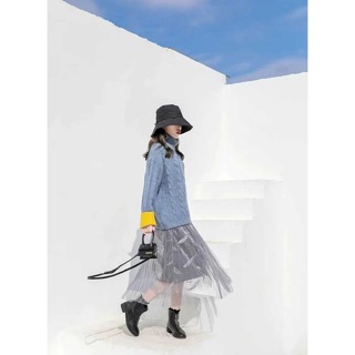 Chân váy tutu nhung lông vũ