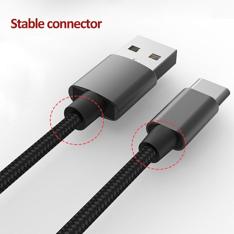 Cáp Sạc Nhanh 1M / 2.4A Micro USB / Type C Tốc Độ Cao