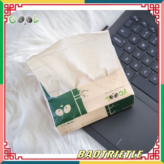 Giấy ăn giấy gấu trúc khăn giấy tre YCOOL