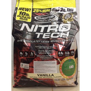Sữa tăng cơ bắp Whey Muscletech Performance Series Nitrotech 10 Lbs