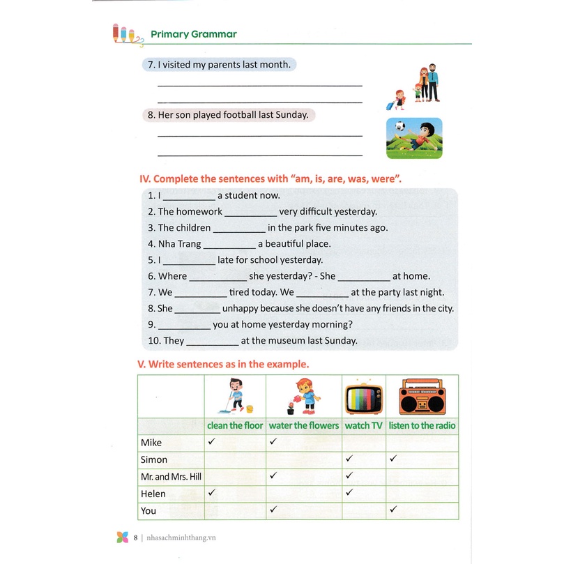 Sách Tham Khảo - Primary Grammar - Ngữ Pháp Tiếng Anh Theo Chủ Đề Lớp 5 - Tập 2 - MT