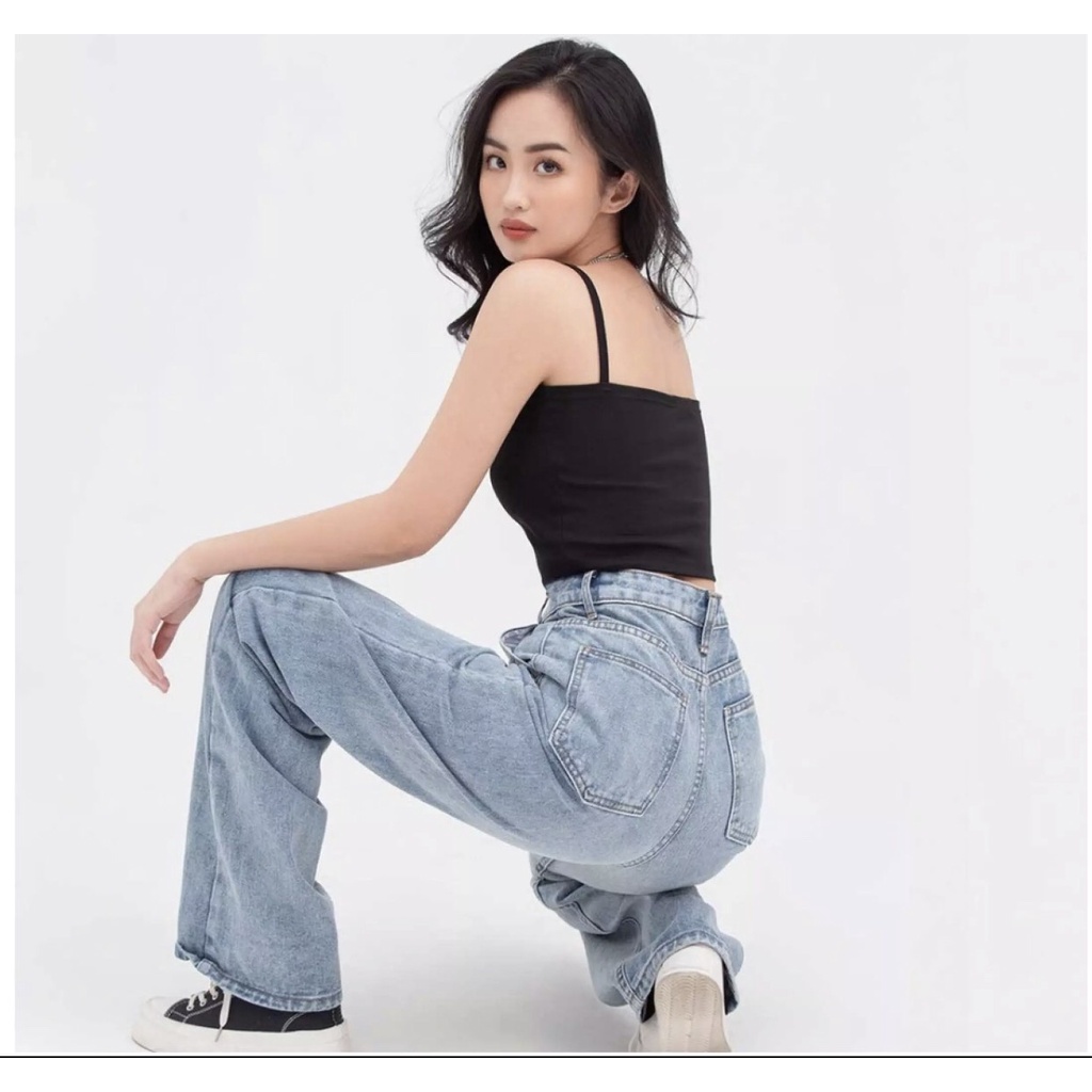 Áo thun nữ 2 dây dáng croptop