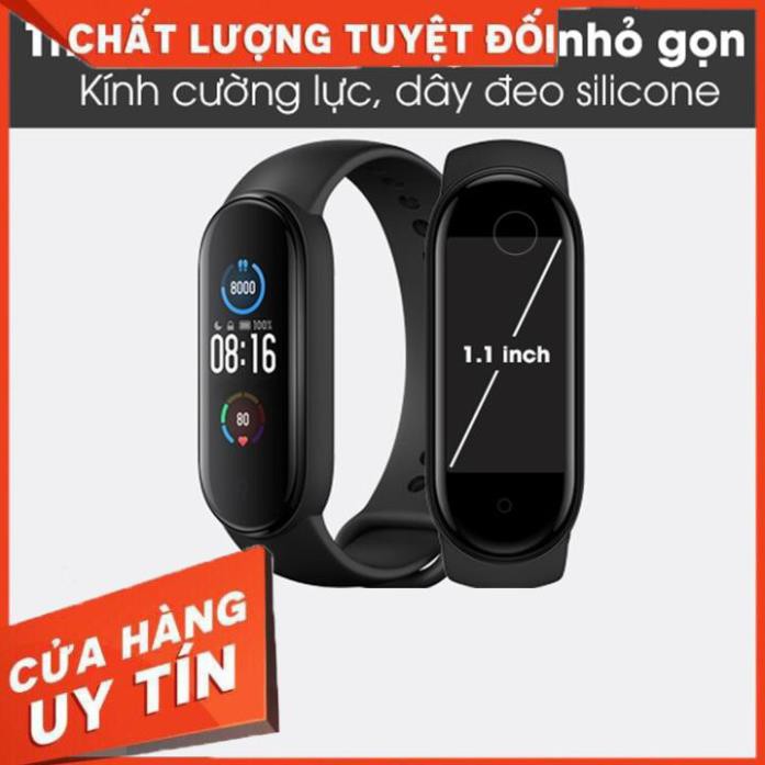 [FREESHIP] Vòng tay theo dõi sức khoẻ kiêm đồng hồ thông minh M5,pin trâu, đo hiệu năng chạy bộ, bảo hành 6 tháng