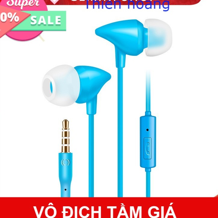 Tai Nghe điện thoại Có Dây 3.5mm QR1 nhét tai in ear có mic Cho điện thoại giá rẻ pk Thiên hoàng .