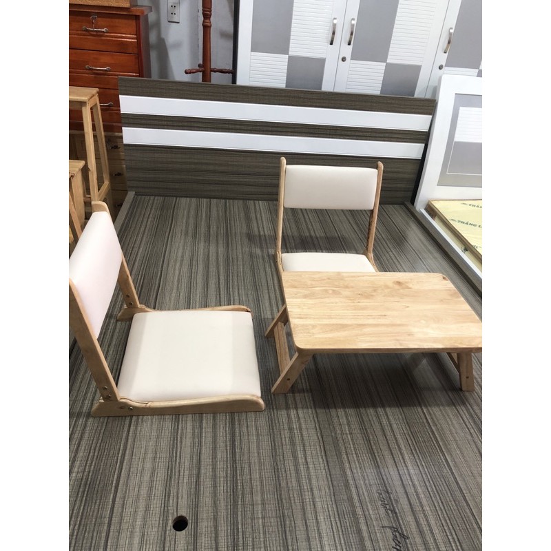 Bộ bàn ghế ngồi đất xếp gọn