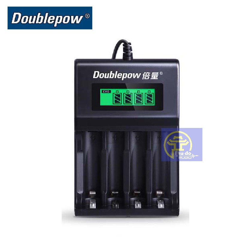 Combo 04 pin Doublepow KTV 3000mAh (vàng) kèm bộ sạc DBP-UK93B chuyên dụng micro Karaoke