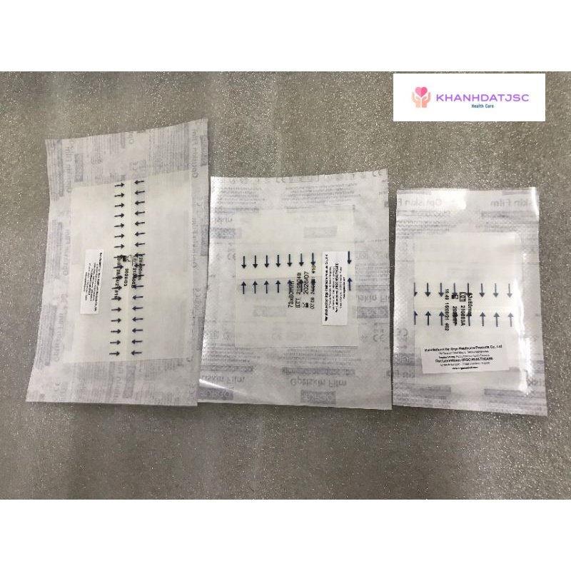 Băng vô trùng trong suốt, không thấm nước Urgo Optiskin Film 53*80, 70*80,120*90