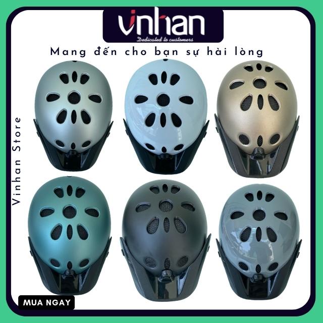 Mũ bảo hiểm lưỡi trai thể thao thời trang cao cấp sang trọng, nón bảo hiểm trẻ trung có lổ thông gió độc lạ Vinhan MBH06
