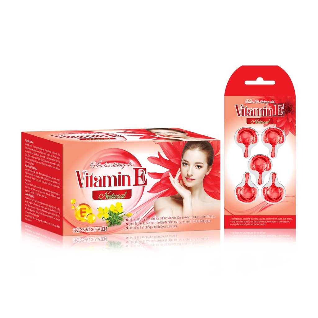 Serum Dưỡng Trắng Da Vitamin E Đỏ Kích Trắng Da, Làm Mờ Các Vết Thâm Nám,Dưỡng Ẩm, Trắng Sáng, Duy Trì Độ Đàn Hồi Cho Da