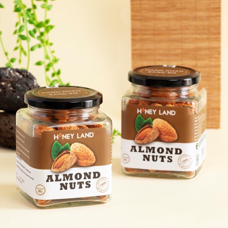 Hạnh Nhân rang bơ HONEYLAND 180g