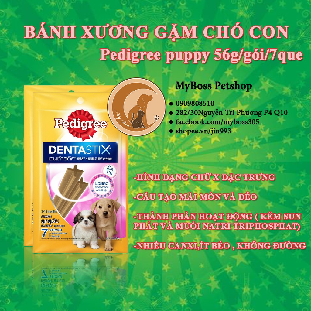 Pedigree puppy 56g- Bánh xương chăm sóc răng cho chó con