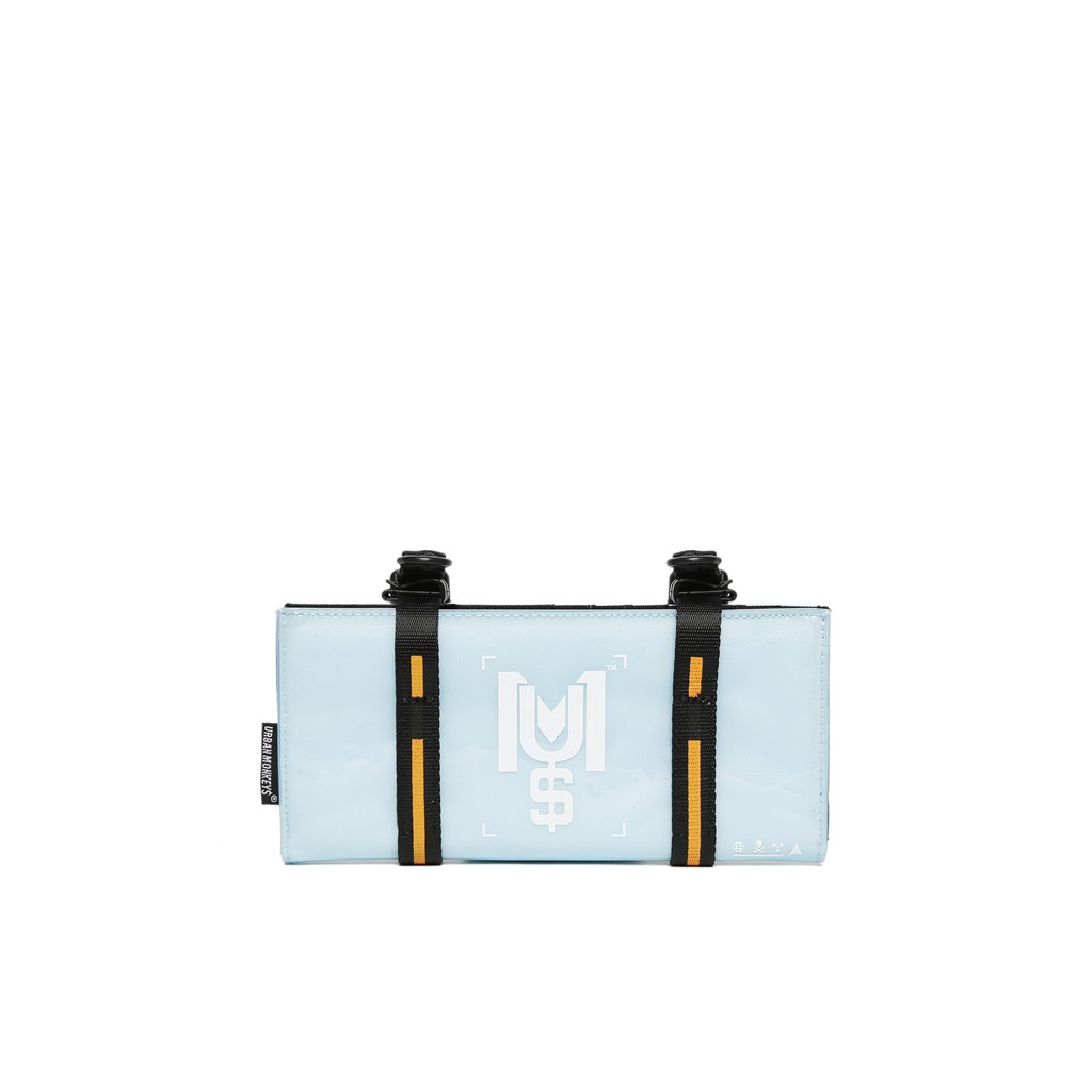 Ví Dài URBAN MONKEY PVC Trong Suốt Chống Nước Có Thể Đeo Chéo Màu Xanh Dương