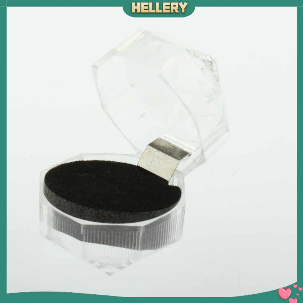 Set 20 Hộp Đựng Nhẫn Bằng Nhựa Acrylic Trong Suốt Màu Đen