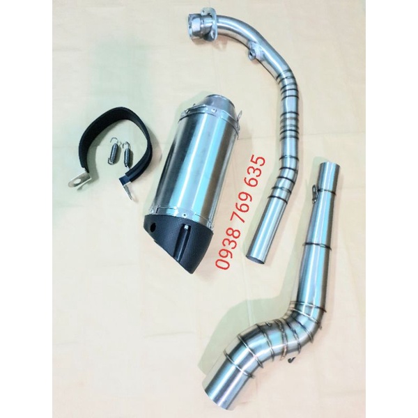 Pô AHM M3 full Winer  Sonic Exciter Raider Fz150i R15 TFX Satria Gsx