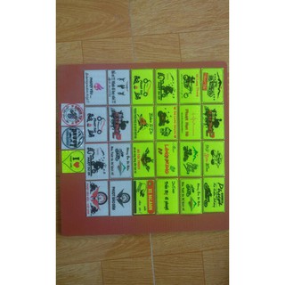 combo 27 logo phượt , logo phản quang , tem xe