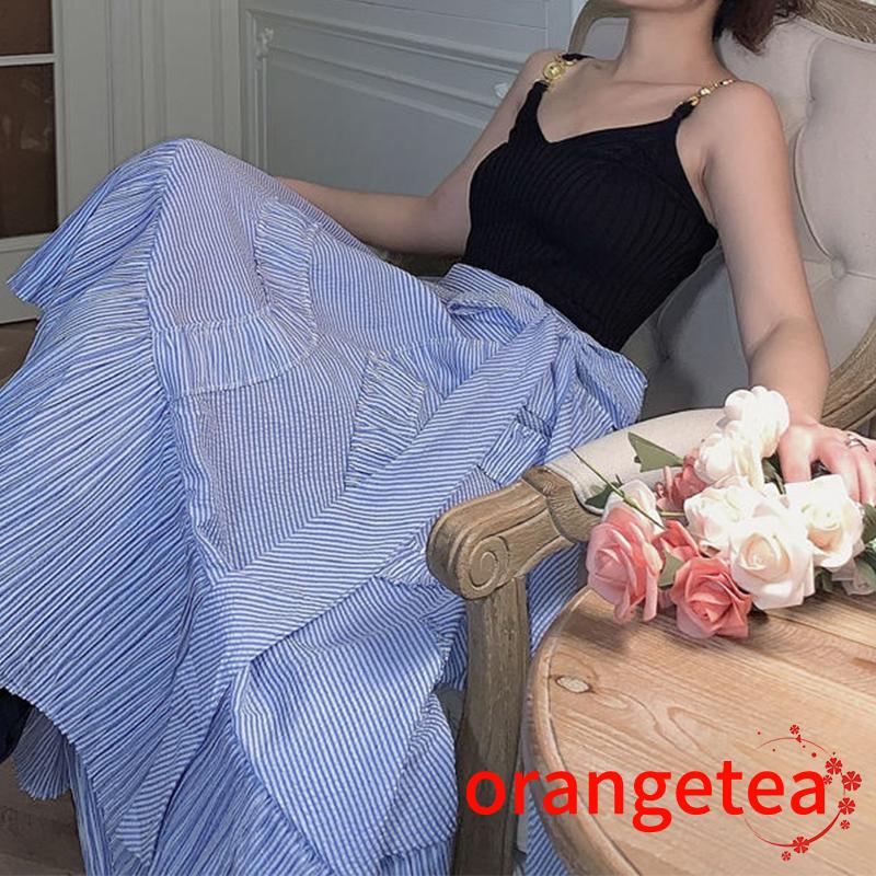 Áo Tank Top Dệt Kim Cổ Chữ V Thiết Kế Dây Xích Đan Chéo Quyến Rũ