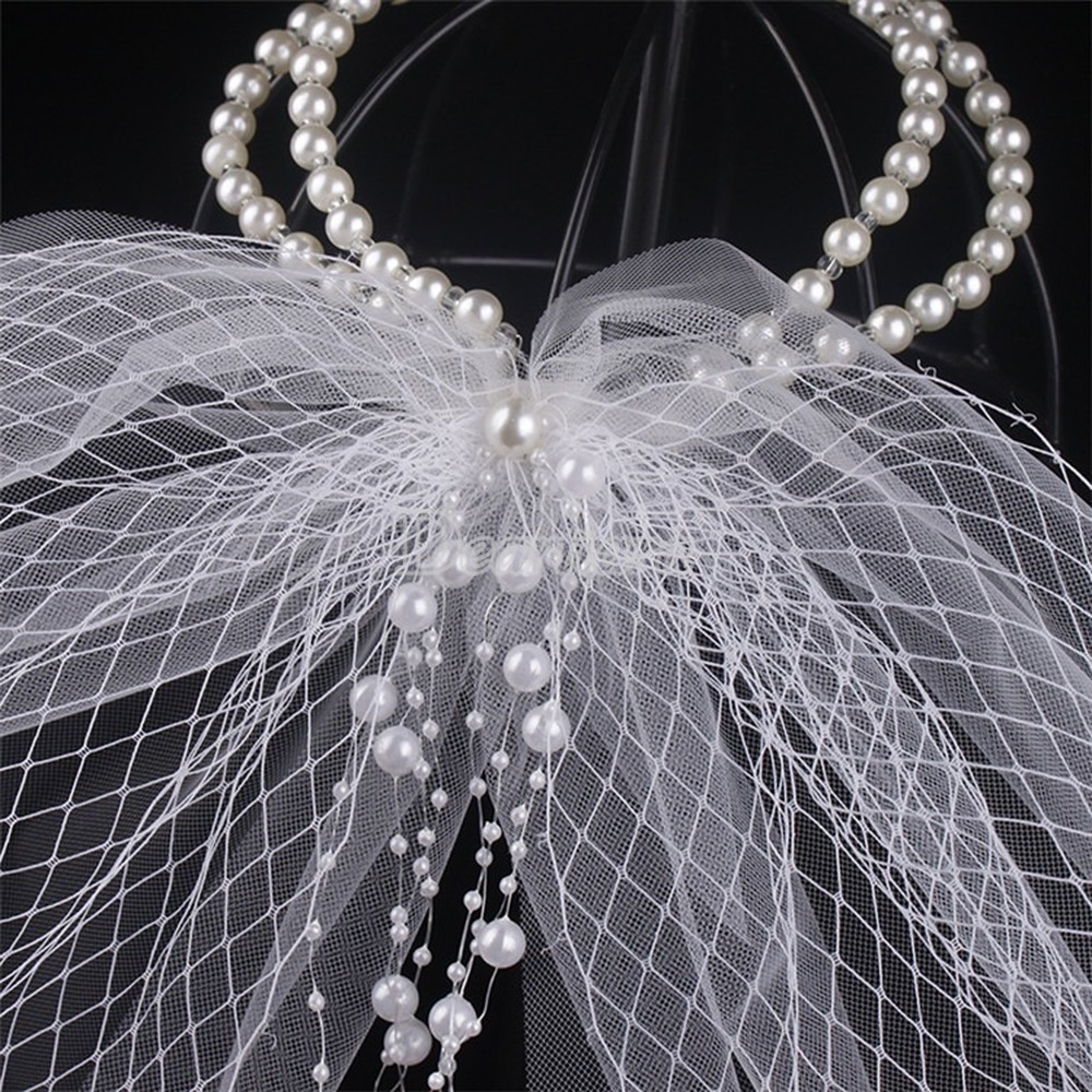 Băng Đô Cài Tóc Đính Ngọc Trai Nhân Tạo Phong Cách Hàn Quốc