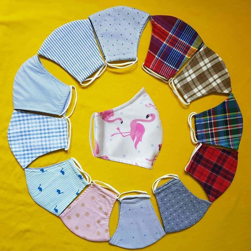 khẩu trang vải kate 3 lớp