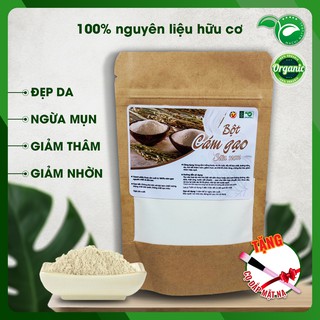 100Gr Bột cám gạo sữa non nguyên chất loại 1 handmade MACHI (100% Organic) - giúp da trắng sáng hơn, tẩy da chết ...