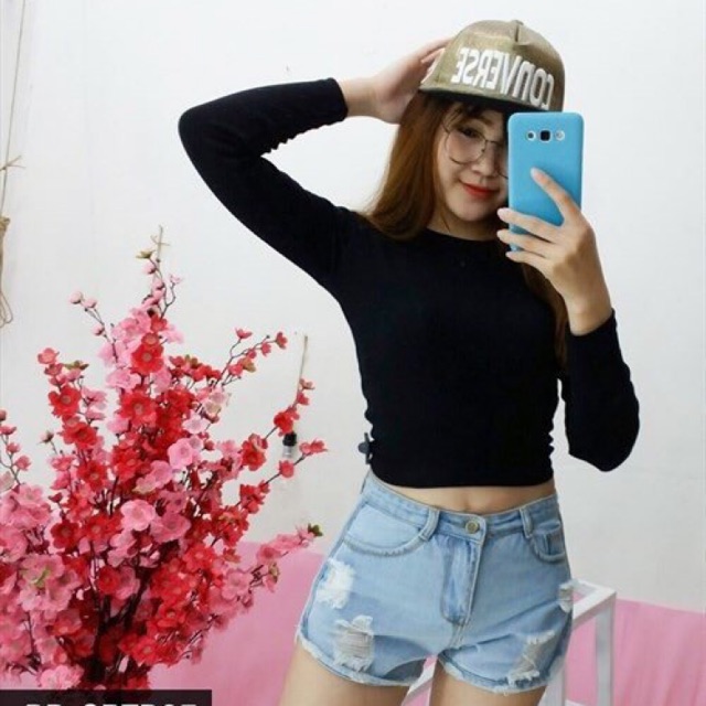 ÁO THUN GAN TAY DÀI CROPTOP