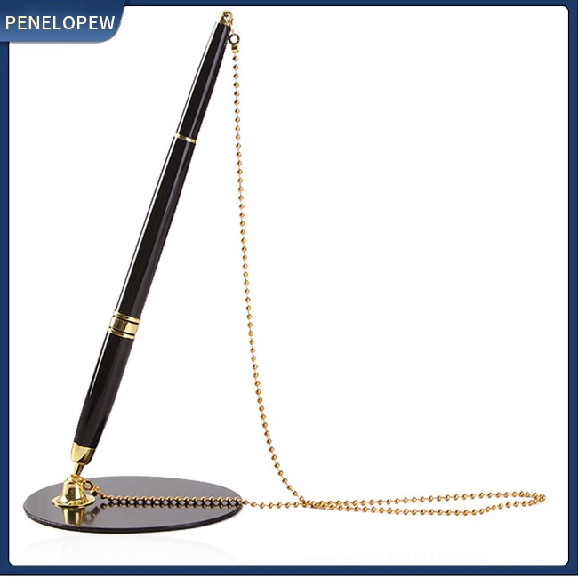 Giá Đỡ Bút Ký Tên Để Bàn Văn Phòng Phẩm Bằng Kim Loại An Toàn Tiện Lợi