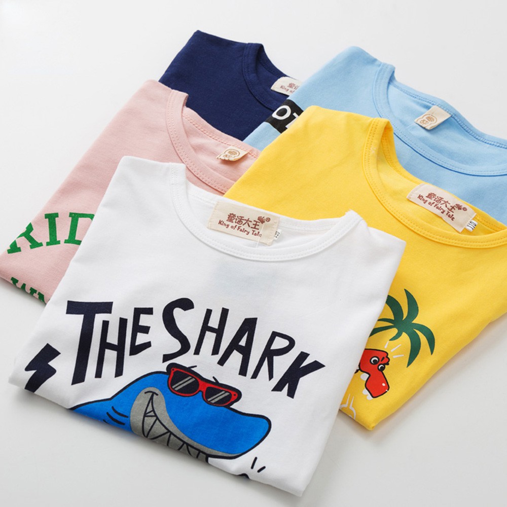 ÁO THUN BÉ TRAI COTTON THẤM HÚT MỒ HÔI THE SHARK