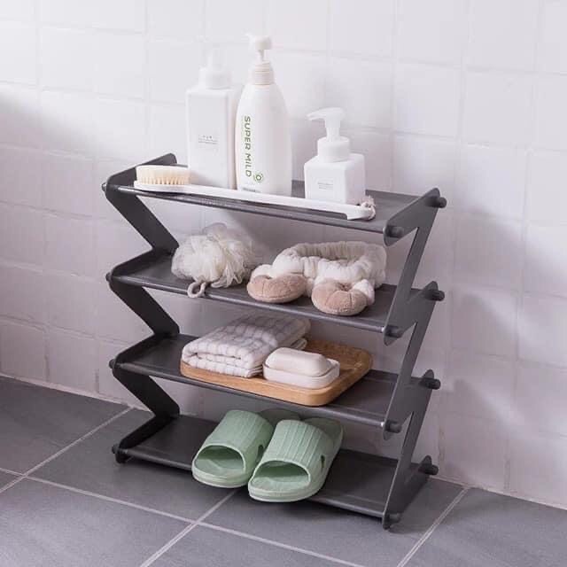Kệ Giày Dép Hình Zích Zắc Đa Năng Gấp Gọn Phù hợp phòng có diện tích nhỏ