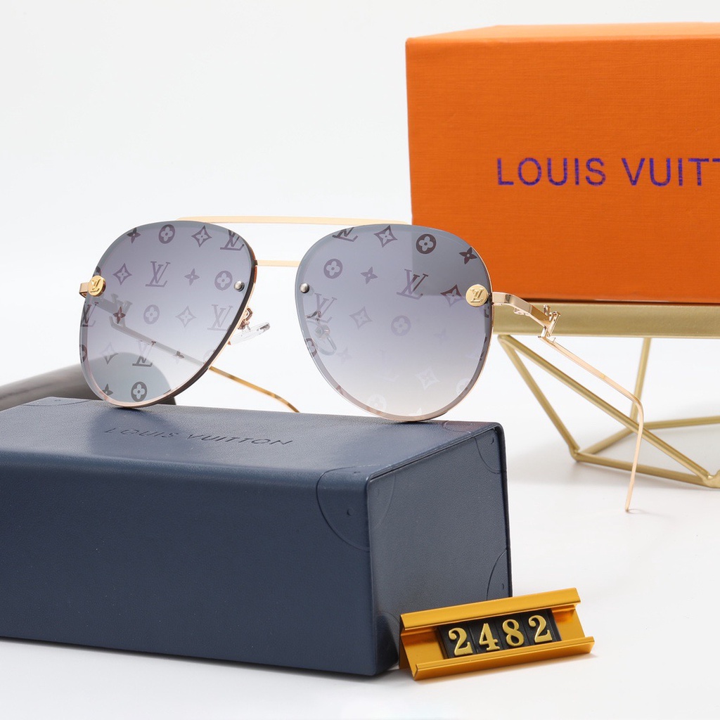 Kính Mát Thương Hiệu Louis VUITTON Phong Cách Retro Thời Trang Dành Cho Nam