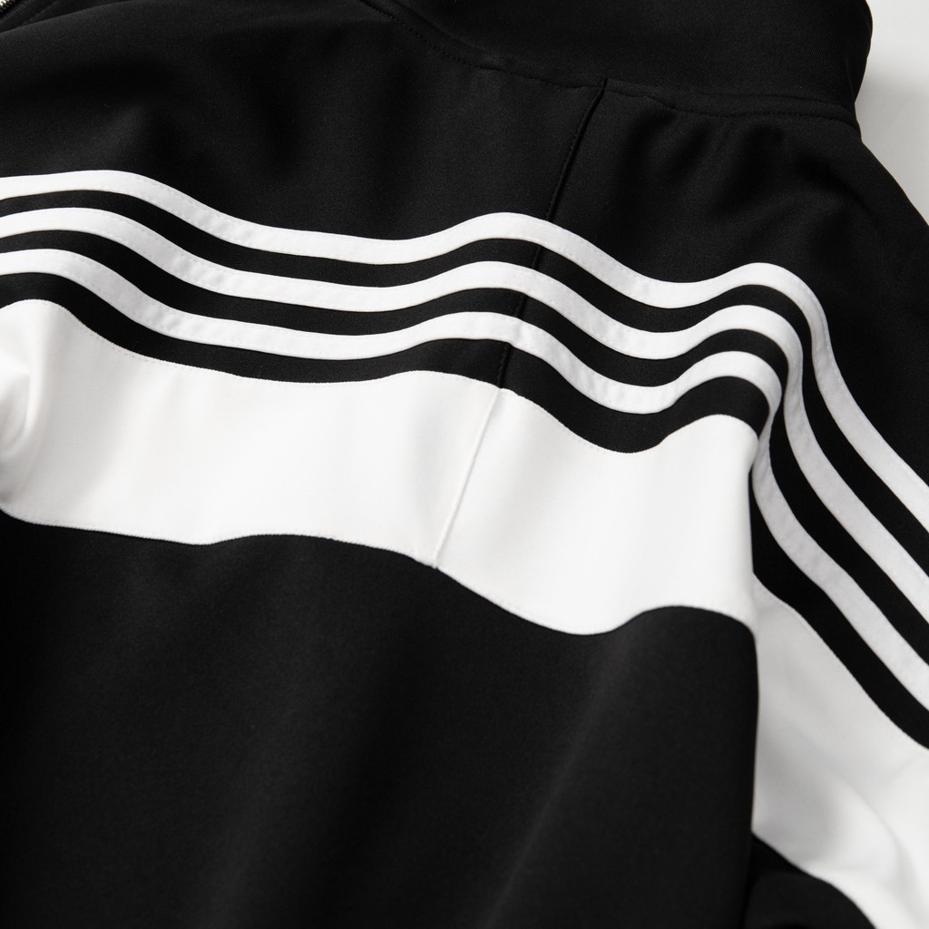 (HÀNG XUẤT XỊN) Áo khoác das đen  3 Stripes Jacket - Chất Poli vải xịn, mịn mát. FM1525 Das 3-Stripe Wrap Track Top | BigBuy360 - bigbuy360.vn