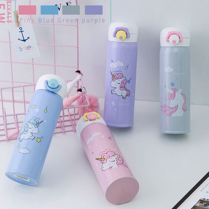 HCM - Bình giữ nhiệt ngựa Pony pastel ngọt ngào kute 500ml